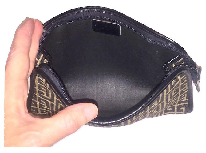 PIERRE BALMAIN mini pochette toile 1945 Noir Blanc - vue 4