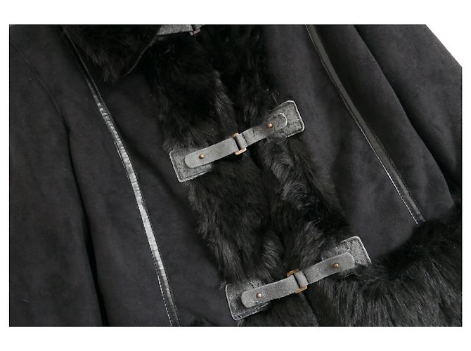 Armani Jeans Kunstleder & Pelz Fliegerjacke - Ansicht 5