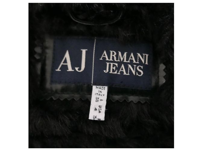 Armani Jeans Kunstleder & Pelz Fliegerjacke - Ansicht 6