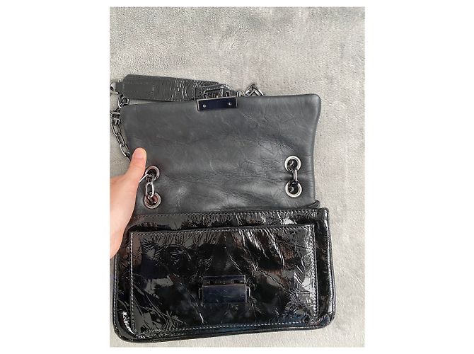 Borsa a mano Zadig & Voltaire Ziggy in pelle vernice nera Nero - vista 2