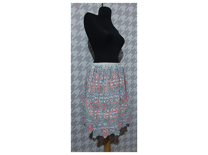 Falda de ganchillo Manoush de algodón Talla 38 Multicolor - vista 2