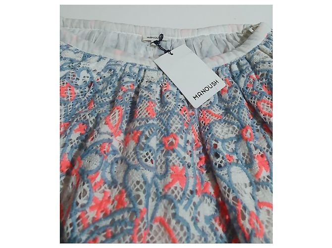 Falda de ganchillo Manoush de algodón Talla 38 Multicolor - vista 4
