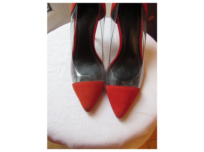 Décolleté Sandro in pelle rossa trasparente 36 Rosso - vista 2