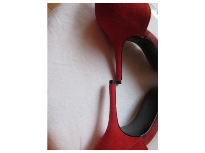 Décolleté Sandro in pelle rossa trasparente 36 Rosso - vista 5