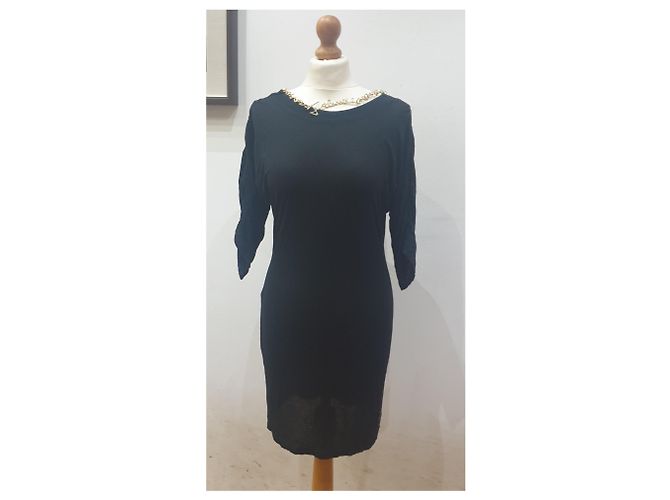 Just Cavalli Schwarzes Cavalli-Kleid mit Kette - Ansicht 2