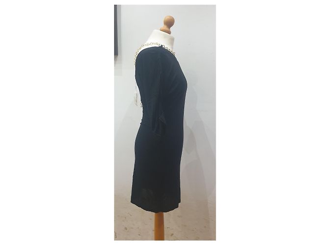 Just Cavalli Schwarzes Cavalli-Kleid mit Kette - Ansicht 3
