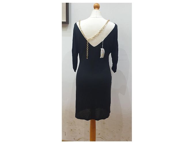 Just Cavalli Schwarzes Cavalli-Kleid mit Kette - Ansicht 4