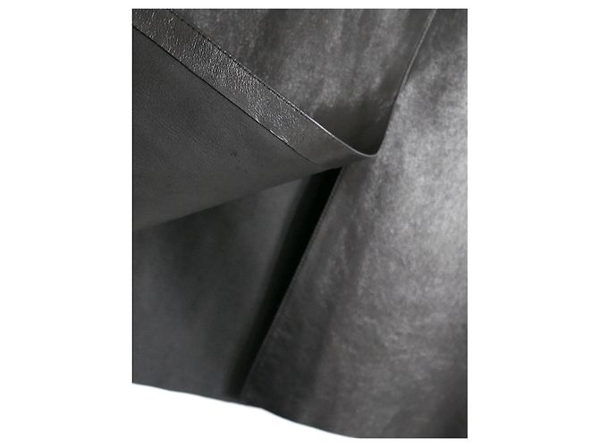 Joseph Sidena-Shiny Black Leather Skirt - view 6