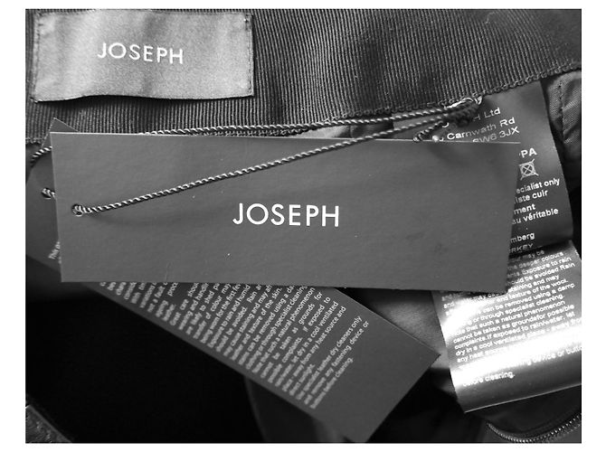 Joseph Sidena-Shiny Black Leather Skirt - view 9