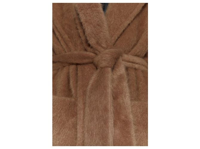 Abrigo esponjoso Zara Camel con cinturón Gr. XXL nuevo con etiqueta Coñac - vista 3
