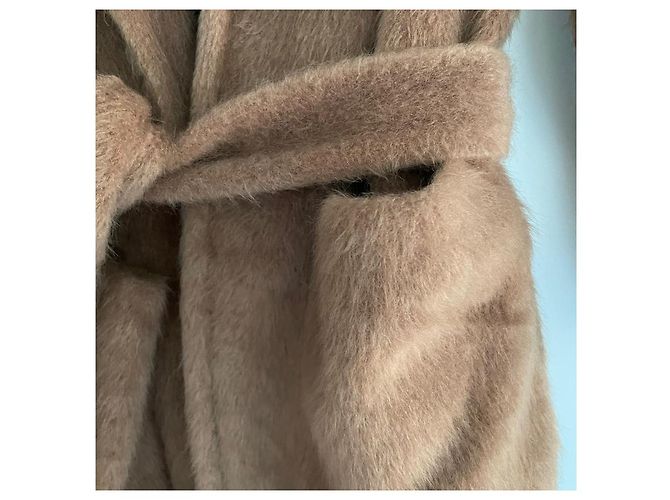 Abrigo esponjoso Zara Camel con cinturón Gr. XXL nuevo con etiqueta Coñac - vista 5