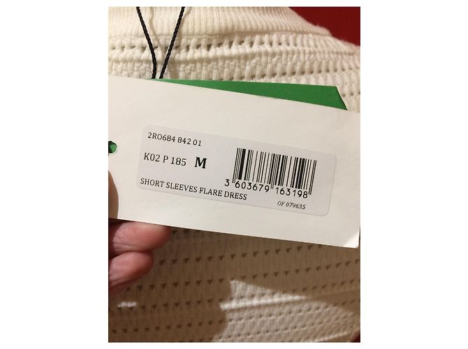 Kenzo Kleid Weiß aus Viskose und Polyester - Ansicht 4
