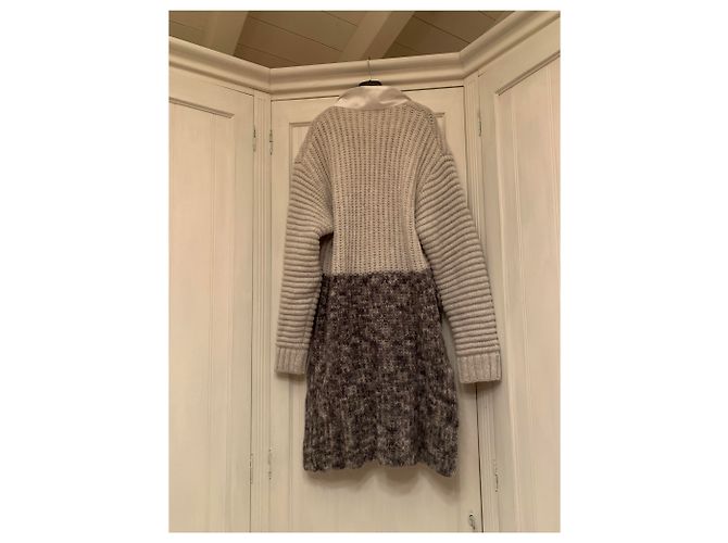 Abrigo de mohair gris Vionnet - vista 2