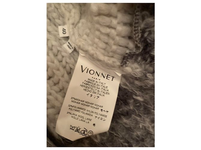 Abrigo de mohair gris Vionnet - vista 6