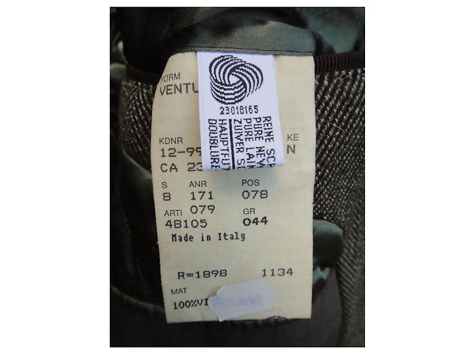 Hugo Boss brown wool herringbone coat size 44 - view 7