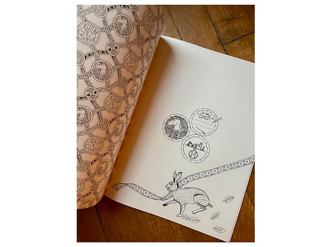 Libro para colorear Hermès + lápiz Hermès Blanco Naranja - vista 7