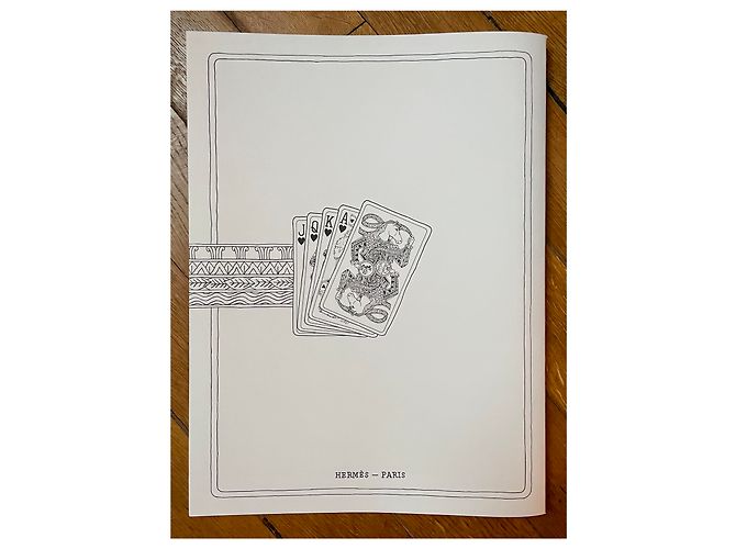 Libro para colorear Hermès + lápiz Hermès Blanco Naranja - vista 8