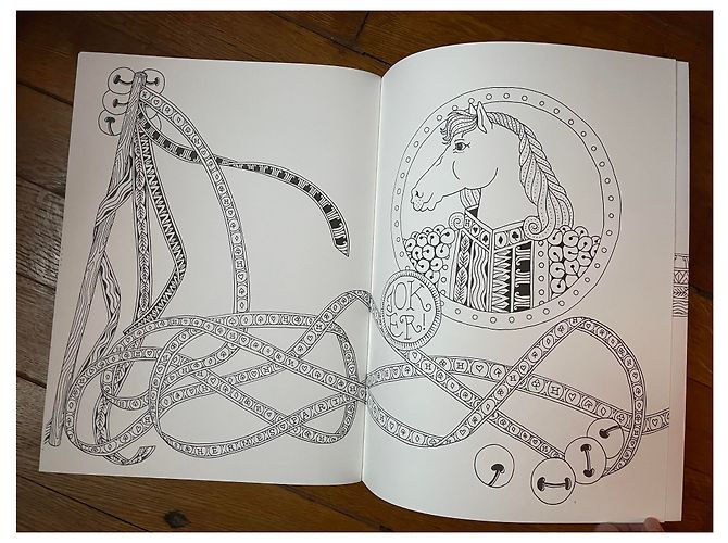 Libro para colorear Hermès + lápiz Hermès Blanco Naranja - vista 9