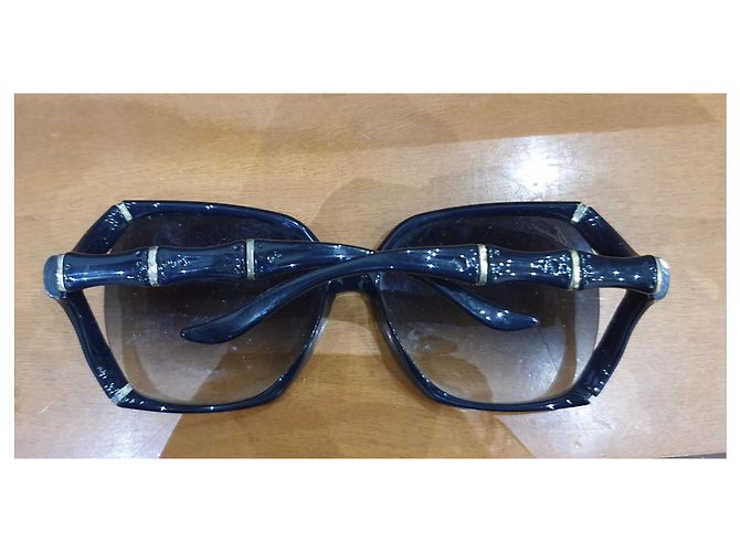 Gafas de sol de bambú Gucci Negro - vista 12
