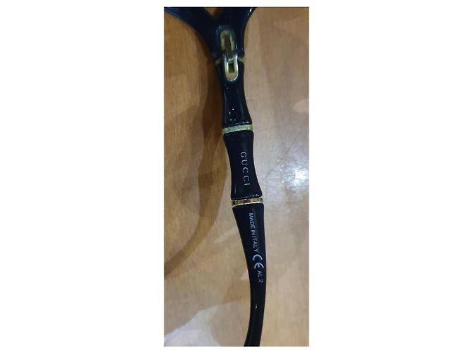 Gafas de sol de bambú Gucci Negro - vista 6