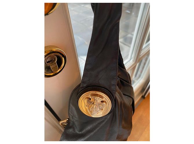Borsa a mano Gucci Hysteria in pelle nappa nera Nero - vista 2