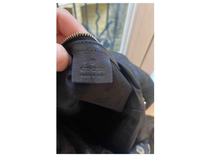 Borsa a mano Gucci Hysteria in pelle nappa nera Nero - vista 6