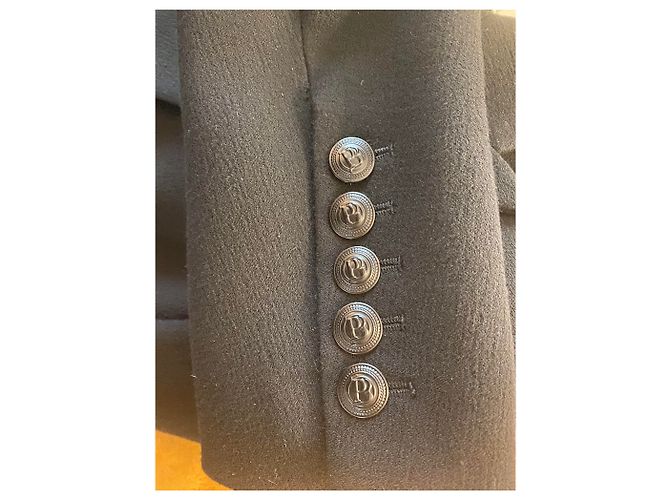 Blazer Balmain de lana negro - vista 2