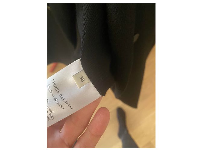 Blazer Balmain de lana negro - vista 4