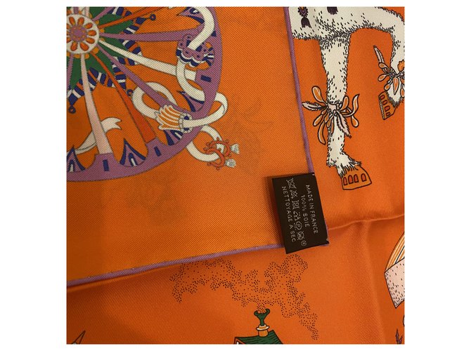 Hermès Carré 90 Arancione - vista 2