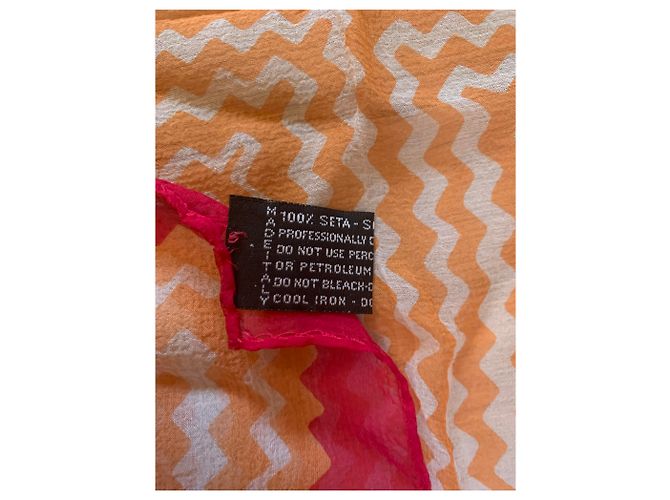 Missoni Seidenschal Orange Fuchsia Fuschia - Ansicht 5