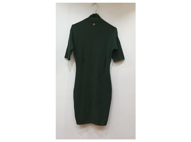 Versace gemustertes Wollkleid Mehrfarben - Ansicht 8