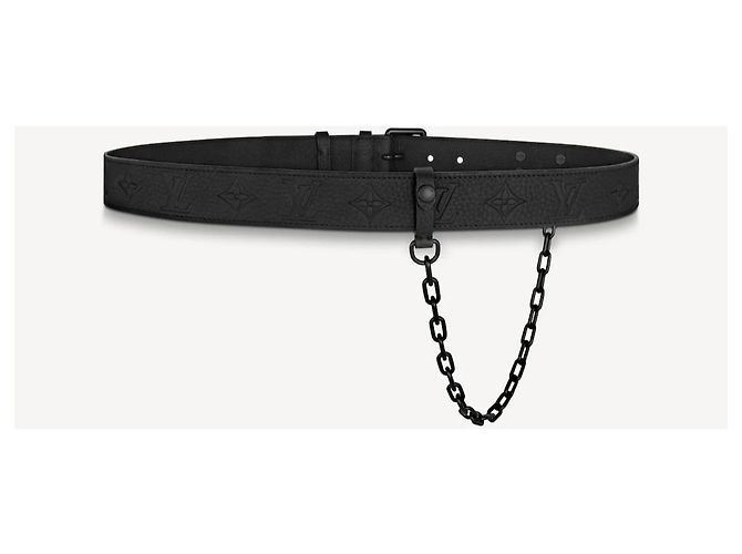 Firma Louis Vuitton 35cintura mm 90cm Nero - vista 3