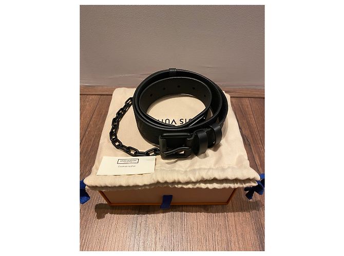 Firma Louis Vuitton 35cintura mm 90cm Nero - vista 4