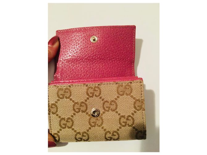 Ophidia Gucci Purses, wallets, cases Brown Beige Fuschia - view 19