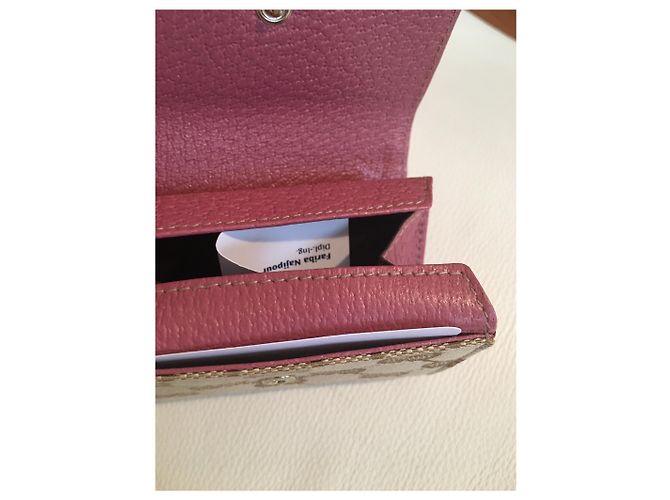 Ophidia Gucci Purses, wallets, cases Brown Beige Fuschia - view 4