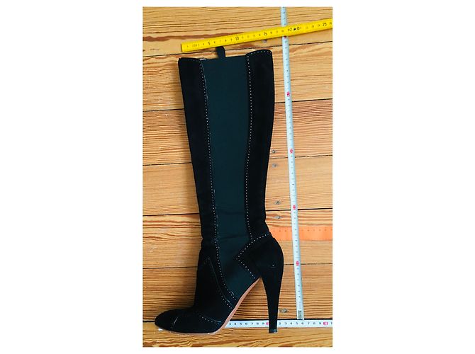 Botas Alaïa de cuero negro 38 - vista 13