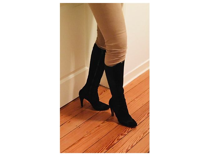 Botas Alaïa de cuero negro 38 - vista 15