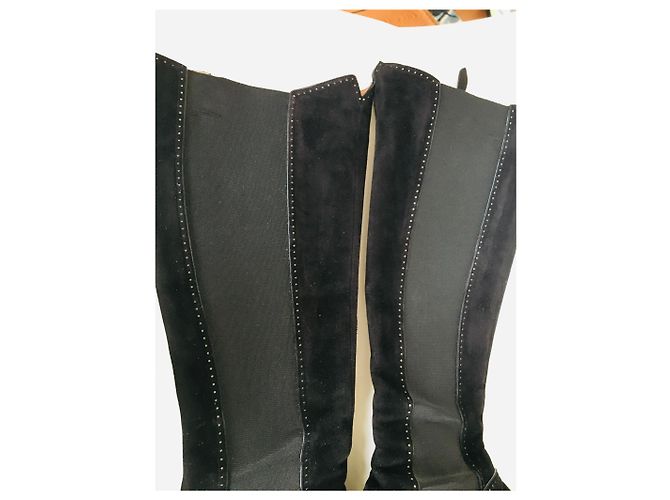 Botas Alaïa de cuero negro 38 - vista 17