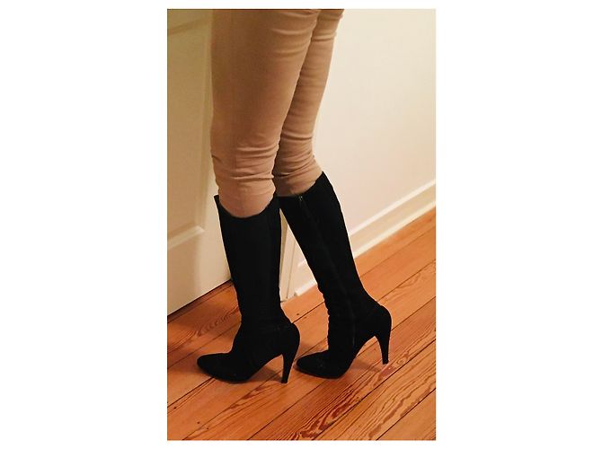 Botas Alaïa de cuero negro 38 - vista 18
