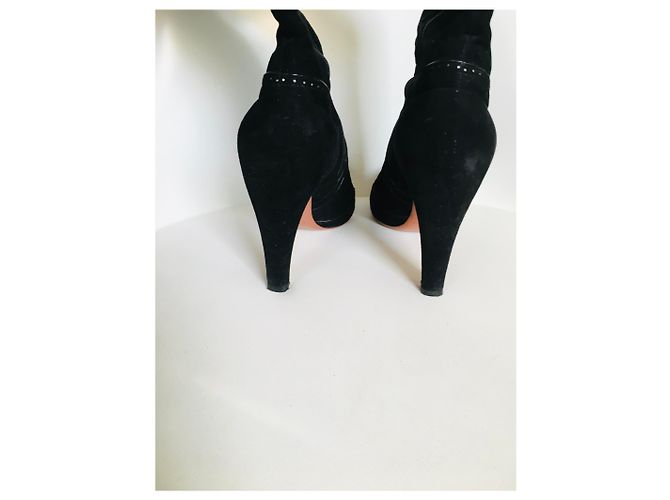 Botas Alaïa de cuero negro 38 - vista 4
