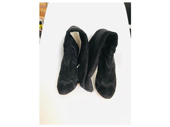 Botas Alaïa de cuero negro 38 - vista 5