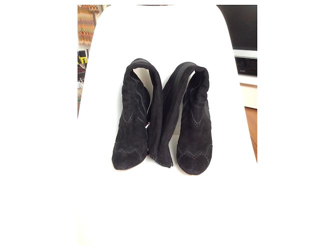 Botas Alaïa de cuero negro 38 - vista 6