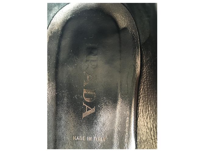 Mules Prada in pelle nera 38 Nero Silver hardware - vista 5
