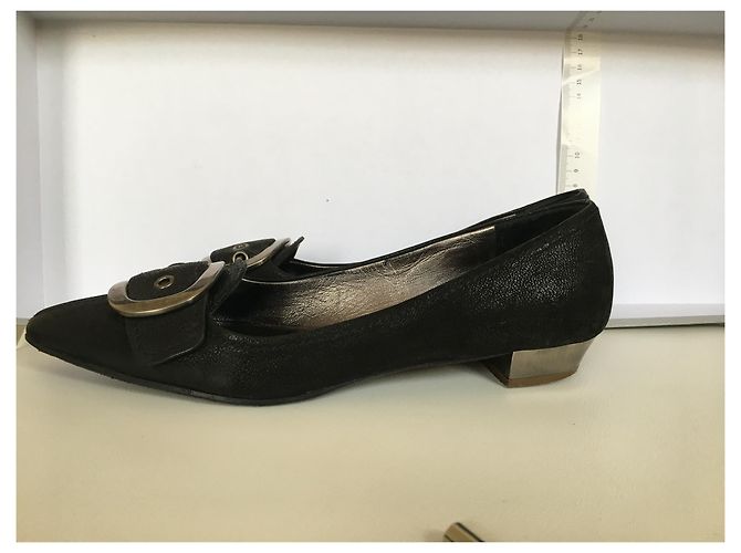Mules Prada in pelle nera 38 Nero Silver hardware - vista 8