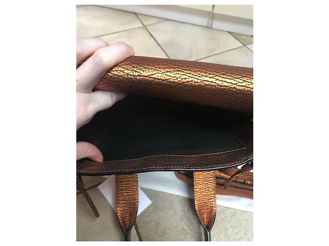 3.1 Phillip Lim Pashli Borsa in pelle bronzo media - vista 11