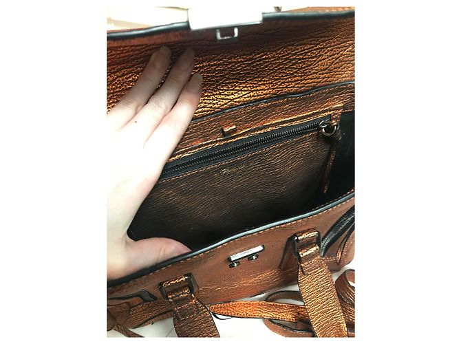 3.1 Phillip Lim Pashli Borsa in pelle bronzo media - vista 13