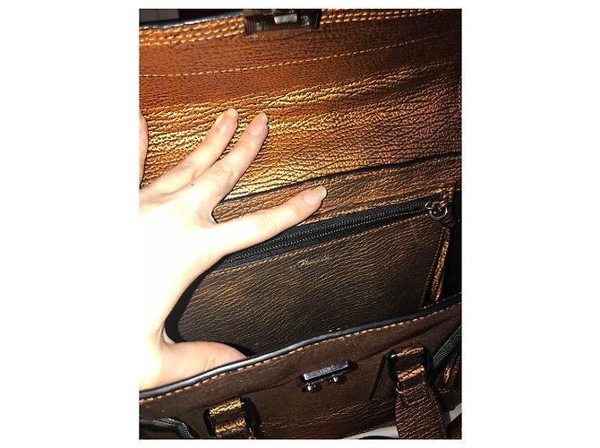 3.1 Phillip Lim Pashli Borsa in pelle bronzo media - vista 14
