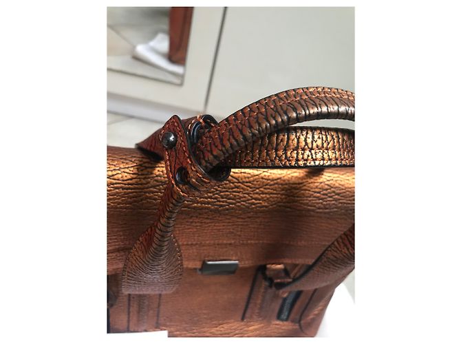 3.1 Phillip Lim Pashli Borsa in pelle bronzo media - vista 6