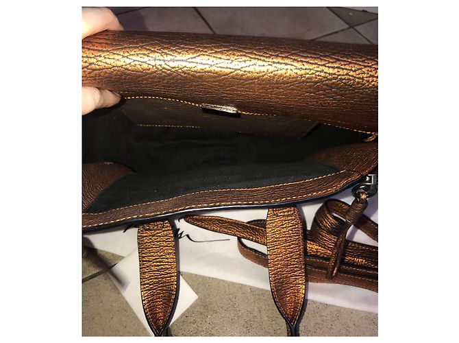 3.1 Phillip Lim Pashli Borsa in pelle bronzo media - vista 9