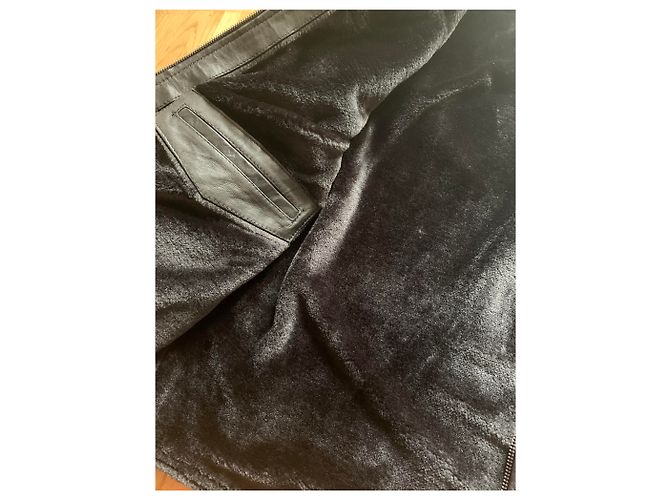 Autre Marque Para Shooting Lammfelljacke Schwarz - Ansicht 2